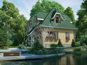 Проект №42 дома из бруса 9,2х9,5
