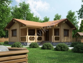 Проект №7 баня из бруса 9х9