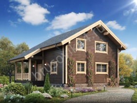 Проект №54 дома из бруса 9,5x10