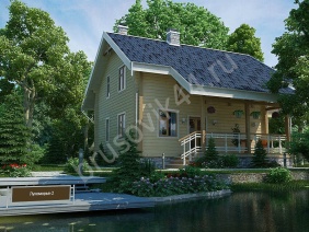 Проект №50 дома из бруса 8x9