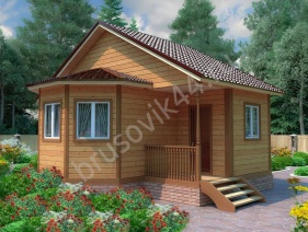 Проект №16 баня из бруса 6х7,5
