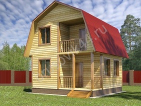 Проект №19 дома из бруса 6х6