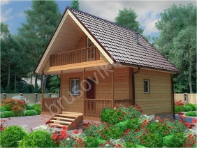 Проект №14 баня из бруса 6х6