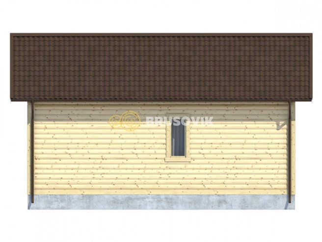 Проект №88 дома из бруса 6х8