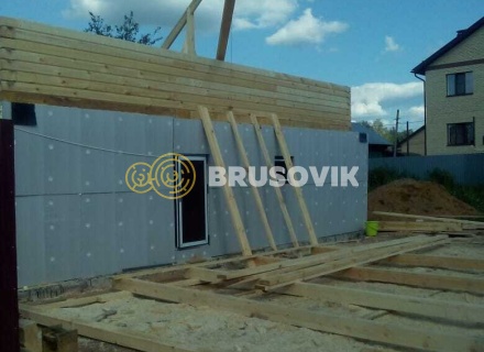 Дом 8х9 м из профилированного бруса 145х195 мм в г. Кострома, ул. Космонавтов, д. 43