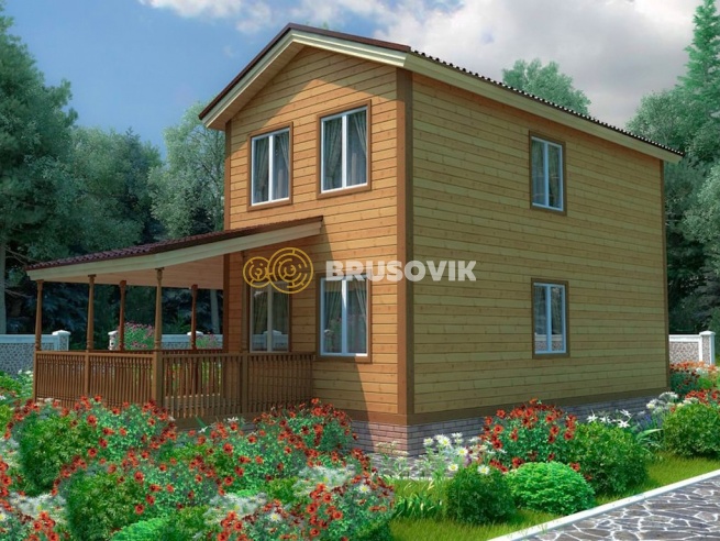 Проект №78 дома из бруса 7х9