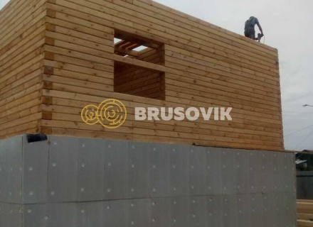 Дом 8х9 м из профилированного бруса 145х195 мм в г. Кострома, ул. Космонавтов, д. 43