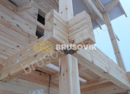 Дом по проекту № 41 из проф. бруса 145х195 мм