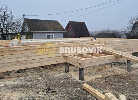 Дом 7х9м из профилированного бруса 145х145мм СНТ Литейщик, Каширский район, Московская область