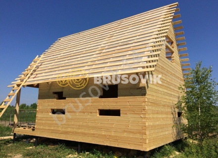  Дом по проекту заказчика из профилированного брус 145х145