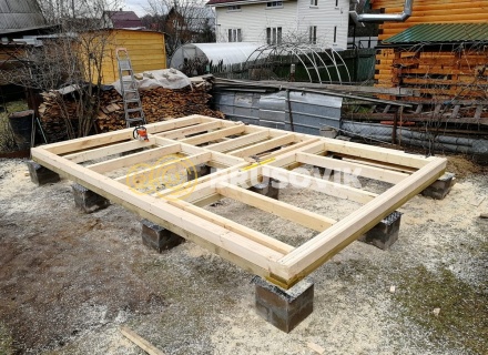 Баня 6х4 м из профилированного бруса 145х145 мм в с. Кудиново, Богородский городской округ, Московская область