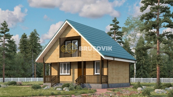 Проект №29 дома-бани из бруса 6х7