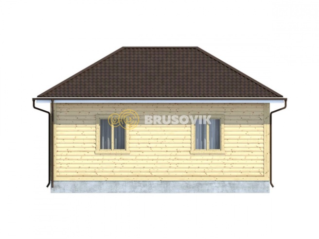 Проект №89 дома из бруса 8х8