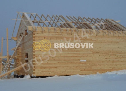 Дом по проекту № 41 из проф. бруса 145х195 мм