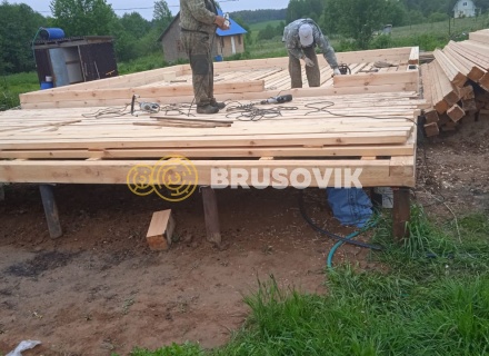 Дом 6х9 м из профилированного бруса 145х145 мм по индивидуальному проекту в д. Алексино, Александровский р-н., Владимирская обл