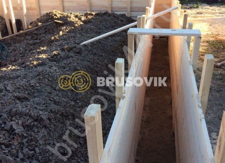 Возведение ленточного фундамента