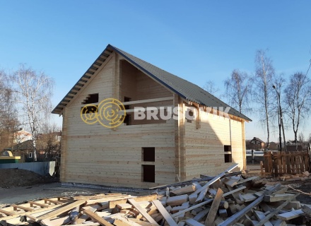Два дома 8х10 м из профилированного бруса 195х145 мм, Ярославская область, г. Углич