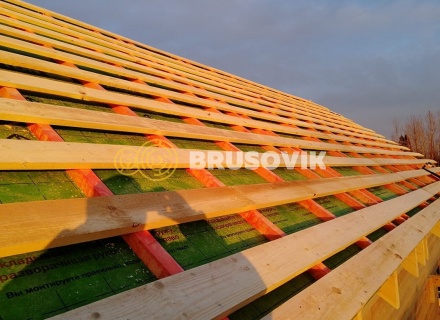 Дом 9х9 из профилированного бруса 145х195 мм, Костромская область, поселок Зарубино