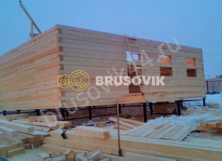 Дом из бруса 150х150 мм. по проекту № 5