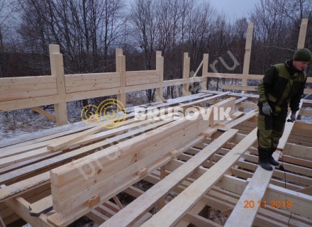  Дом 6,2х12,2 м из профилированного бруса 145х145 мм