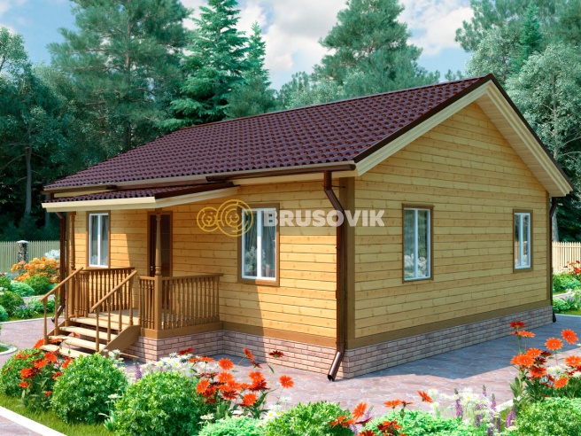 Проект №94 дома из бруса 8х9