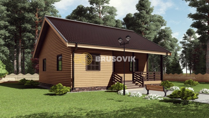 Проект №95 дома из бруса 8х10
