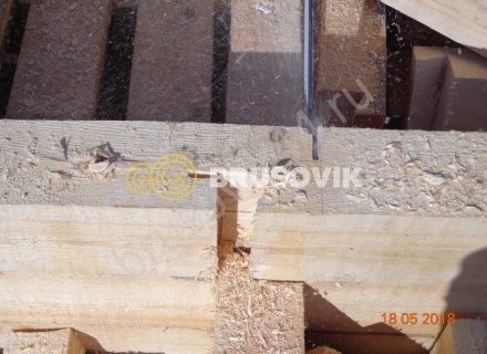 Дом по индивидуальному проекту из обрезного бруса 150х150 мм