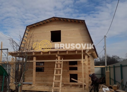 Дом 6х8 м из профилированного бруса 145х145 мм в Ивантеевке