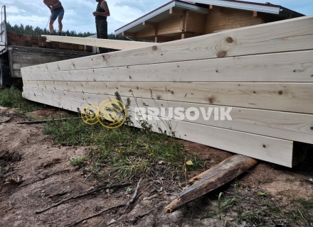 Баня 6х7,5 м из профилированного бруса 145х195 мм в д. Клинцево, Балахонковское сельское поселение, Ивановский район, Ивановская область