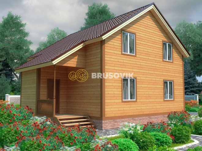 Проект №79 дома из бруса 9х10