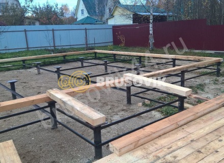 Строительство дома из бруса СТ Отрадное 36, Волоколамский р-н, Московская область