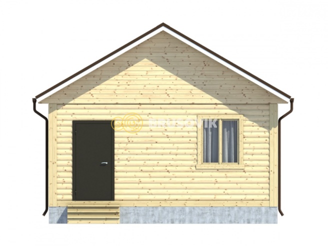 Проект №90 дома из бруса 6х6