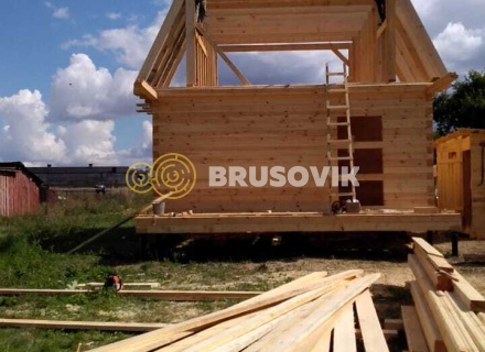 Дом 6х9 м из профилированного бруса 145х145 мм в деревне Соловачево, Ухоловский район, Рязанская область