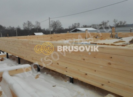 Дом по проекту № 41 из проф. бруса 145х195 мм