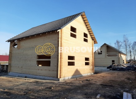 Два дома 8х10 м из профилированного бруса 195х145 мм, Ярославская область, г. Углич