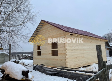 Дом 6х9м из профилированного бруса 145х145мм по индивидуальному проекту в д. Исады, Любимский р-н., Ярославская область
