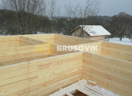 Дом 9х12м из профилированного бруса 145х145 мм в д. Мытишино, Угранский район, Смоленская область