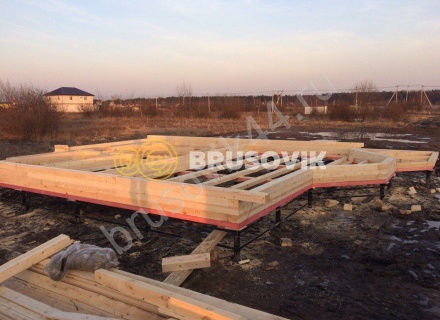 Дом из бруса по проекту № 6