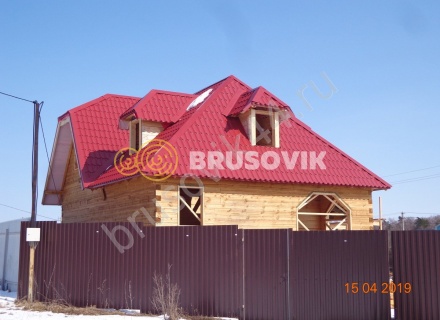 Дом из бруса 150х150 мм. по проекту № 5