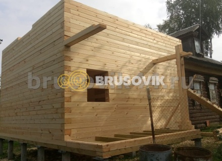 Дом 6х8 м из профилированного бруса 145х195 мм в Ярославской области