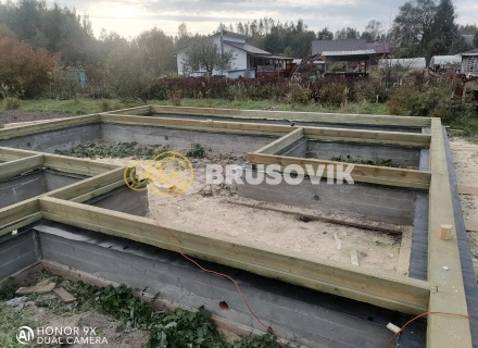 Дом 9х10м с террасой 2,5х10м из профилированного бруса 145х195мм г. Кимры, Тверская область