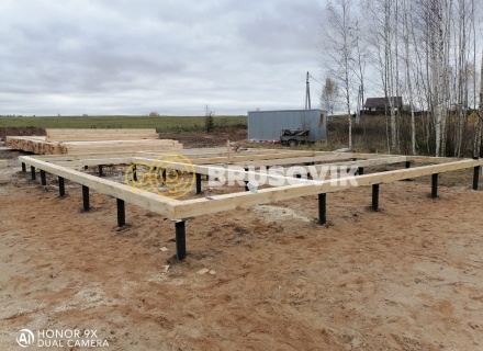 Дом 9х11м по индивидуальному проекту из профилированного бруса 145х195мм в д. Крюково, Ивановский район