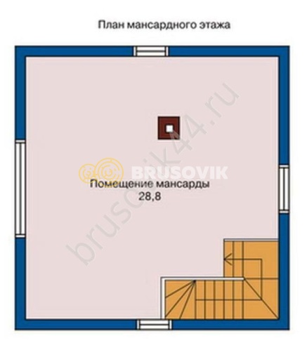 Проект №3 баня из бруса 6х8