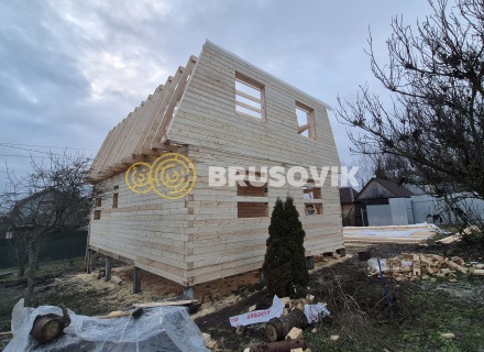 Дом 7х9м из профилированного бруса 145х145мм СНТ Литейщик, Каширский район, Московская область