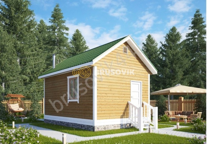 Проект №10 баня из бруса 6х4