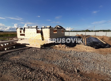 Дом 8,2х8,6 м из профилированного бруса 145х195 мм в д. Шебунино, Балахонковское сельское поселение, Ярославская область