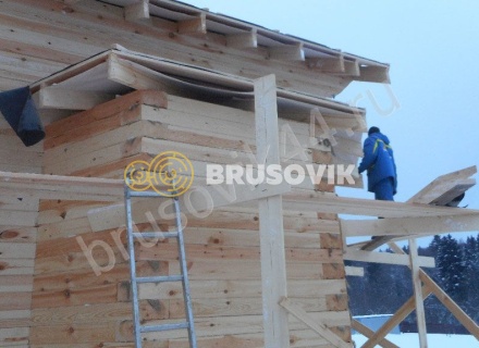 Дом по проекту № 41 из проф. бруса 145х195 мм