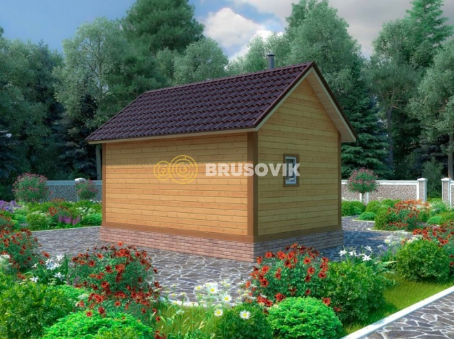 Проект №20 баня из бруса 6х5,5