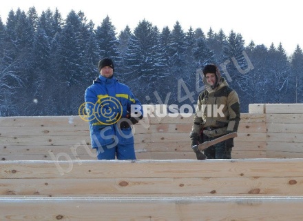 Дом по проекту № 41 из проф. бруса 145х195 мм