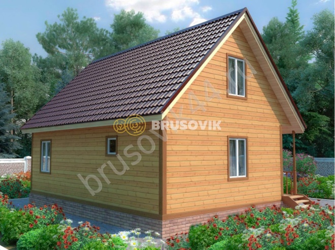 Проект №70 дома из бруса 7х9